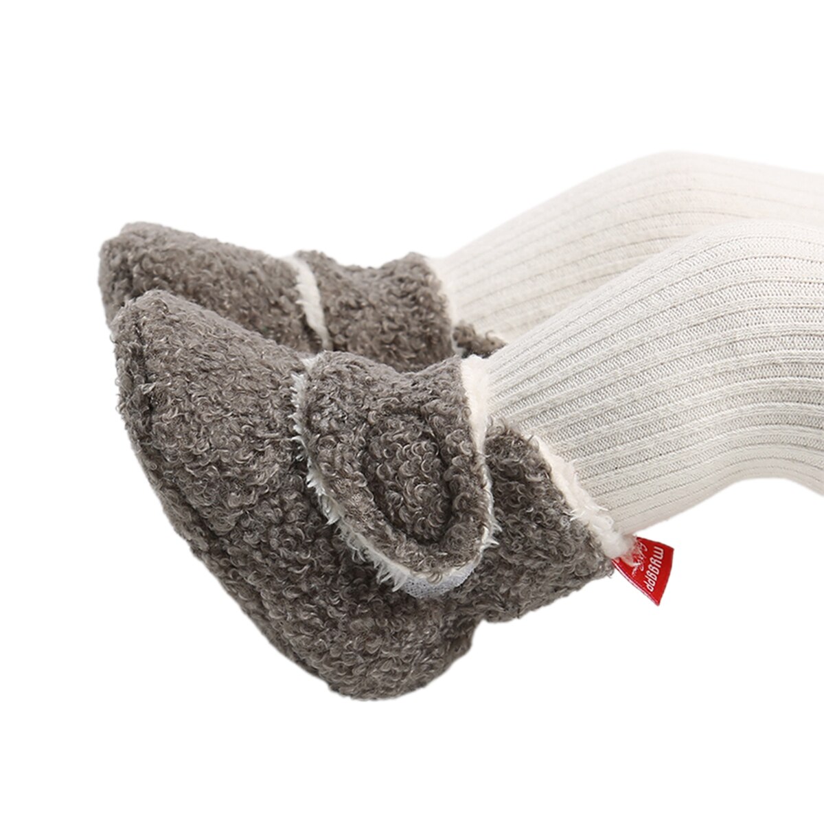 0-18m baby mysiga fleece tossor unisex spädbarn tofflor spjälsäng skor halkfri botten pojkar flickor