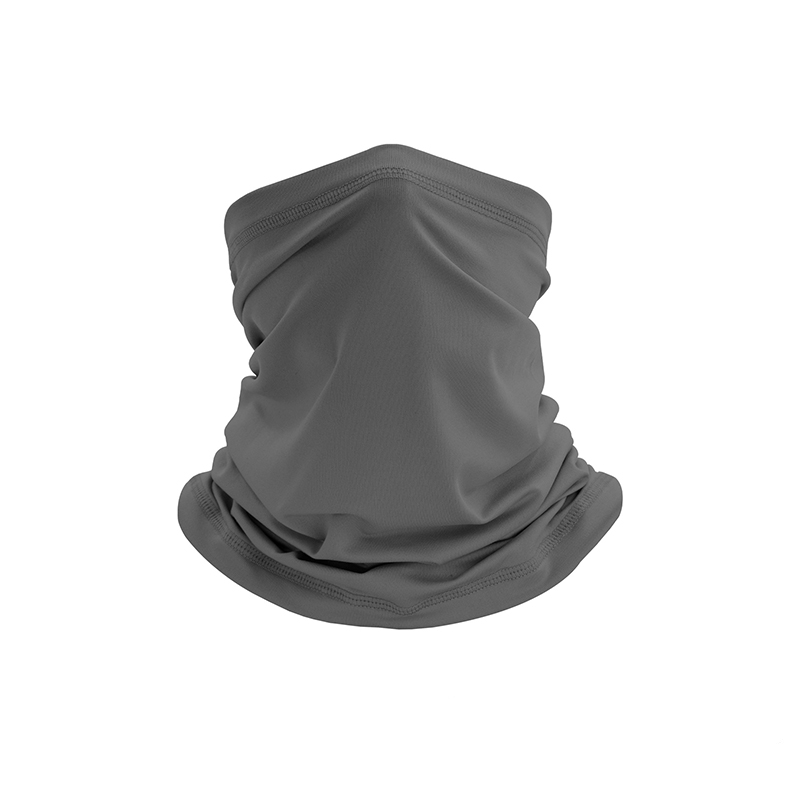 Pasamontañas transpirable de seda de hielo para exteriores, protector solar que absorbe el sudor, bufanda para conducir, Bandana para pescar, tocado para el cuello, accesorios para motocicleta: Gris