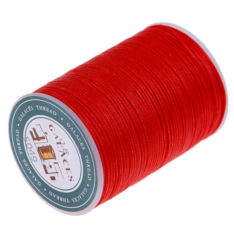 Grand fil à coudre Polyester cordon ciré fil cuir 0.8mm pour bricolage outil couture à la main fil multicolore 90 mètre: H