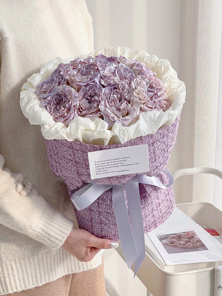 1.5 Meters Luxury Style Fabric Wrapping Cloth for Flower Bouquet Packaging Handmade Diy Material
