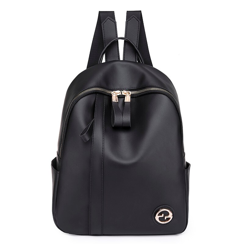 Mode Pu Leer Vrouwen Rugzak Casual School Rugzak Voor Vrouwen Grote Capaciteit Rugzak Rugzak Dagrugzak Mochila: Black