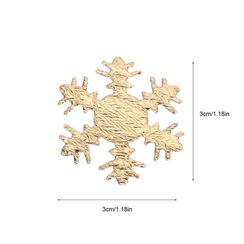 200Pcs Snowflake 3D Stof Confetti Gouden Zilveren Christmas Party Decoratie Diy Opknoping Hanger Ornament