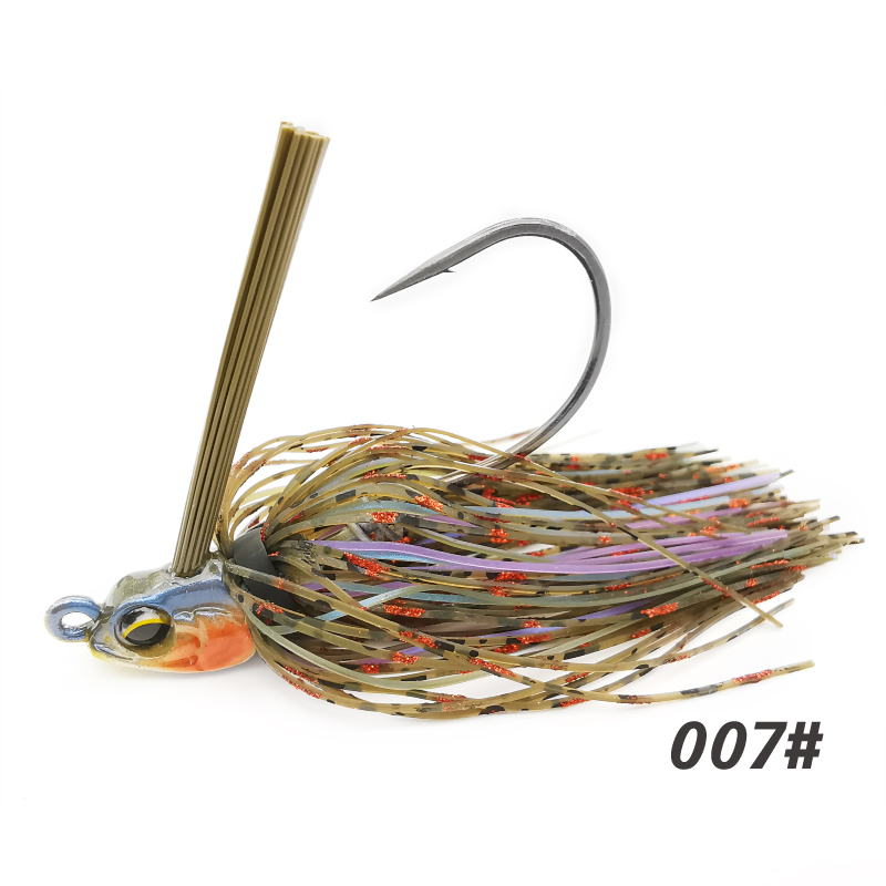 Lureholic 7~14g Weedless Swim Jig High Wire Bait Performance Jig Head Lure Fishing Bait for Bass Fishing With Mustad Hook