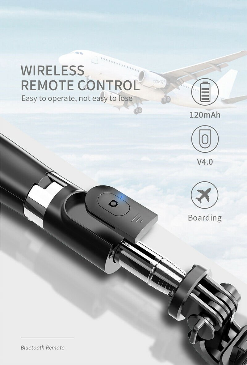 Bluetooth Remote 4.0 Afstand 10M Uitschuifbare Draadloze Selfie Stok Statief L02 Telefoon Zelf Stick Met Bluetooth Afstandsbediening
