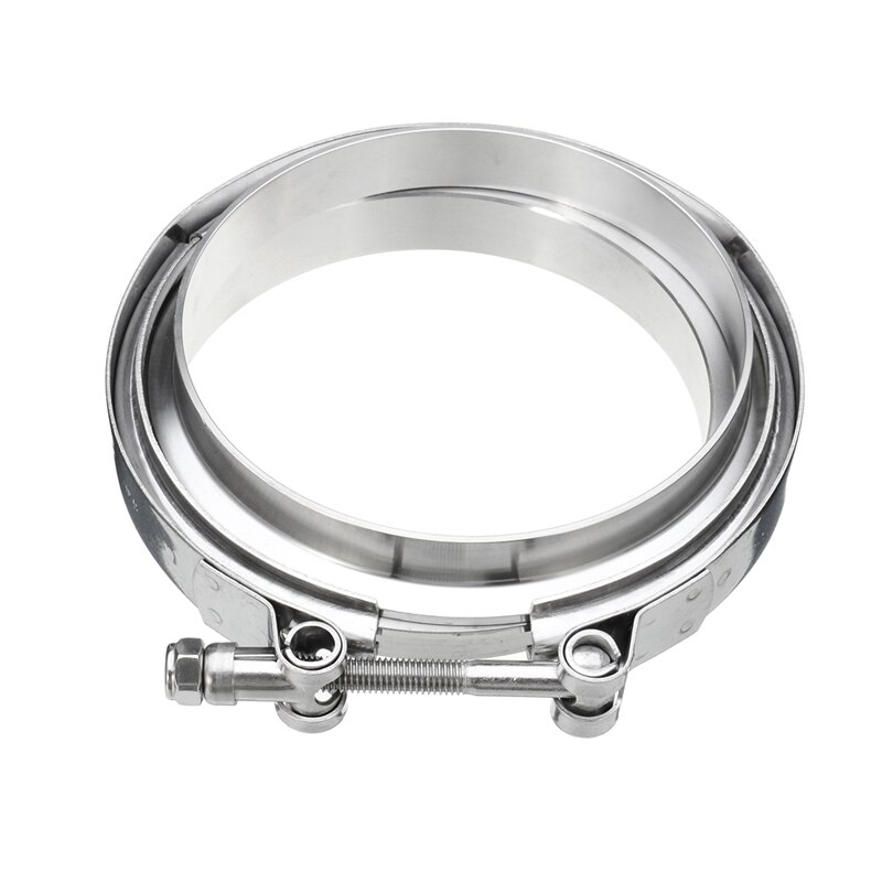 5" Inch V Band Clamp Turbo Exhaust Down Pipe 304 Stainless Steel with