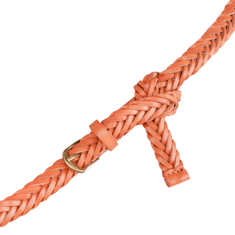 ¡Producto en oferta! cinturón de mujer Earnda estilo Casual cuerda trenzada de cuero cinturón cintura mujer Correa tejida para vestido falda de