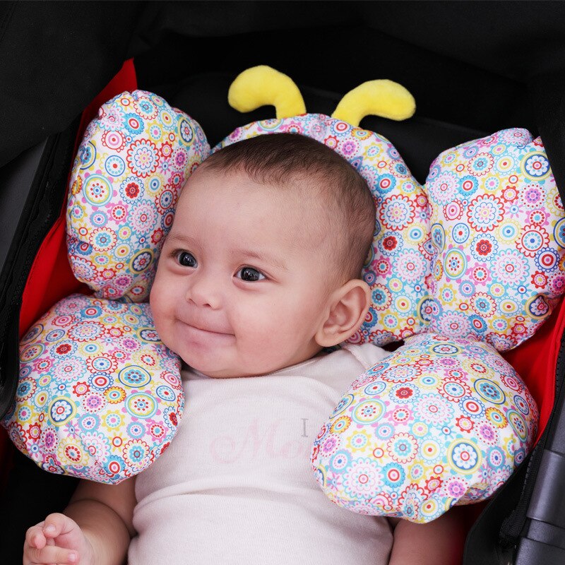 Bee Vorm Baby Hoofd Ondersteuning Kussen Wandelwagen Nek Bescherming Hoofdsteun Baby Peuter Autostoeltje Zacht Slapen Kussen