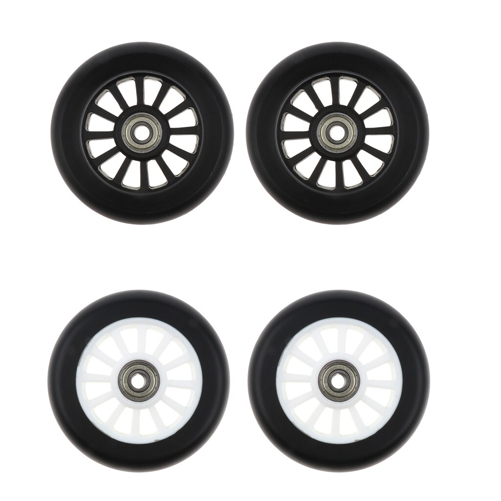 2 pces rodas de scooter do plutônio velocidade patins rodas do trole substituição 100mm esportes ao ar livre acessórios