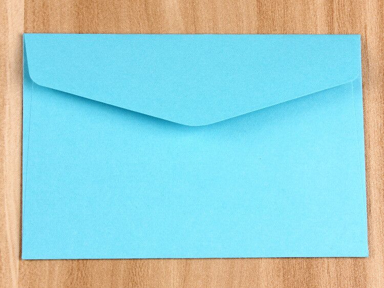 100 pcs/lot bonbons/papier Kraft 10 enveloppes vierges de couleur 118x82mm enveloppes de carte bancaire cartes de voeux Mini enveloppes carte de membre: 6