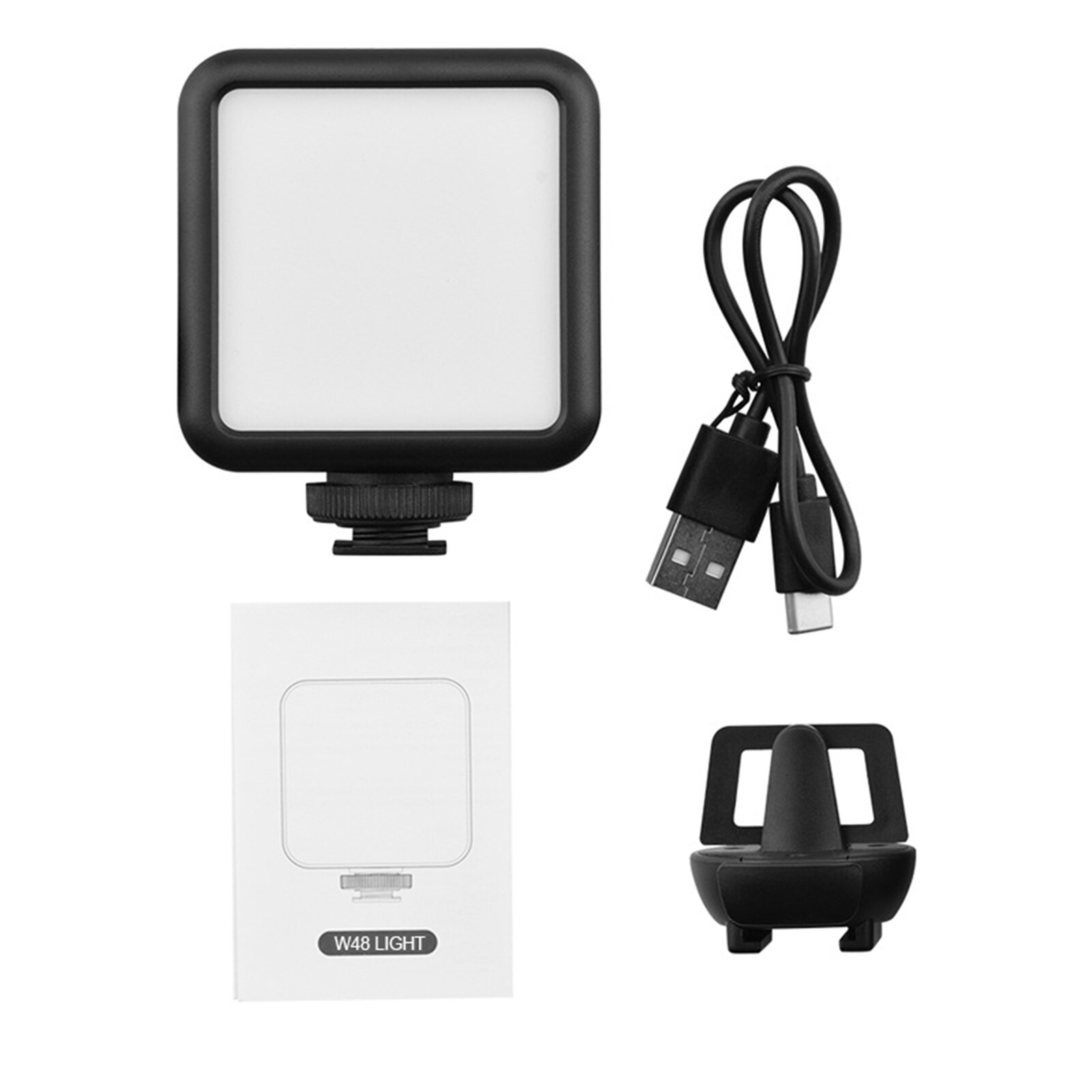 Fill Light Adjustable Rechargeable Plastic Photography Lighting Meeting Lamp Chargable Photography Lighting Video Clip Fill Lamp: B