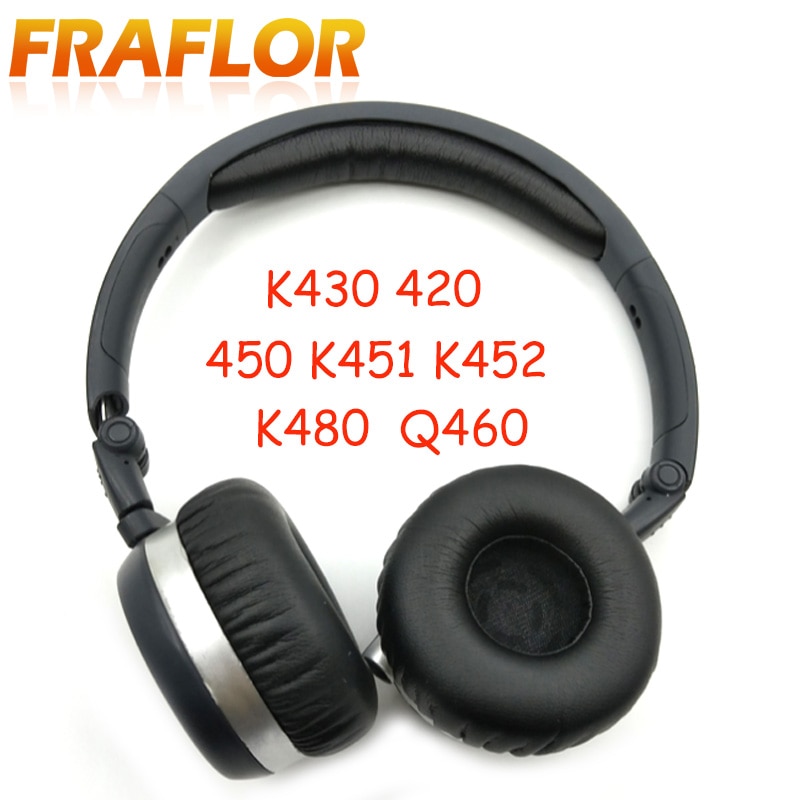 Vervangende oorkussentjes voor de akg  k430 420 450 451 452 480 q460 , zacht schuimrubber met hoofdband, hoofdtelefoonkussenhoezen