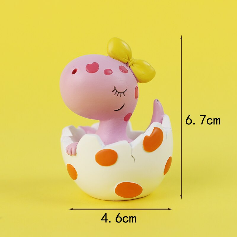 Söt äggskal dinosaurie tecknad baby dekoration lövsnöre archetree cake topper för barn födelsedagsfest tillbehör bakning: Dinosaurieägg b