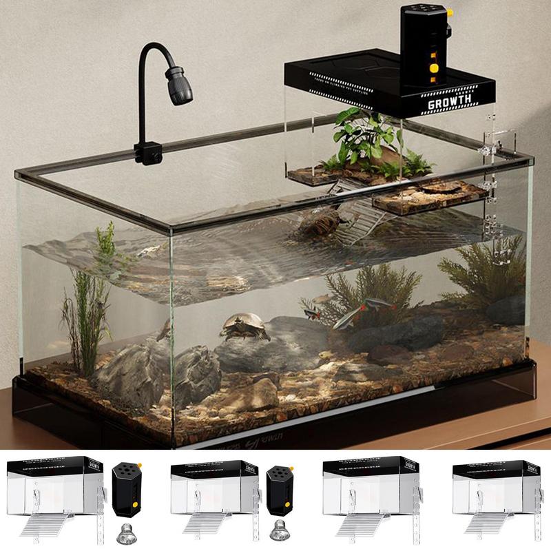 Basking Dock for Turtle Tank Turtle Basking Area Over Tank Ramp Dock Reptile Resting Land Aquatic Terrapin Enclosure Cage