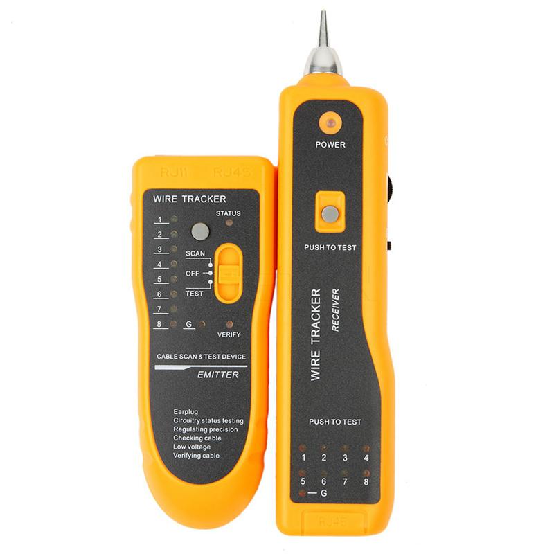 RJ11 RJ45 Cat5 Cat6 Telephone Wire Tracker Tracer Toner Ethernet LAN Network Cable Tester Detector Line Finder tool