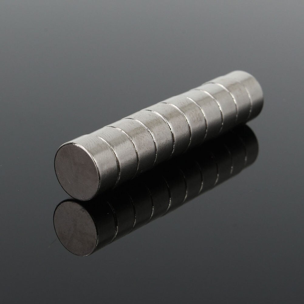10 stuks 10 x 5mm n50 super krachtige sterke ronde blokken zeldzame aarde neodymium koelkastmagneten
