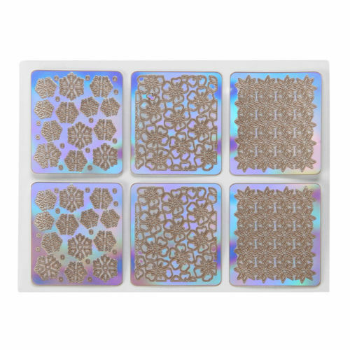 24 vel DIY Nail Art Hollow Template Stickers Herbruikbare Stamping Stencil Mold