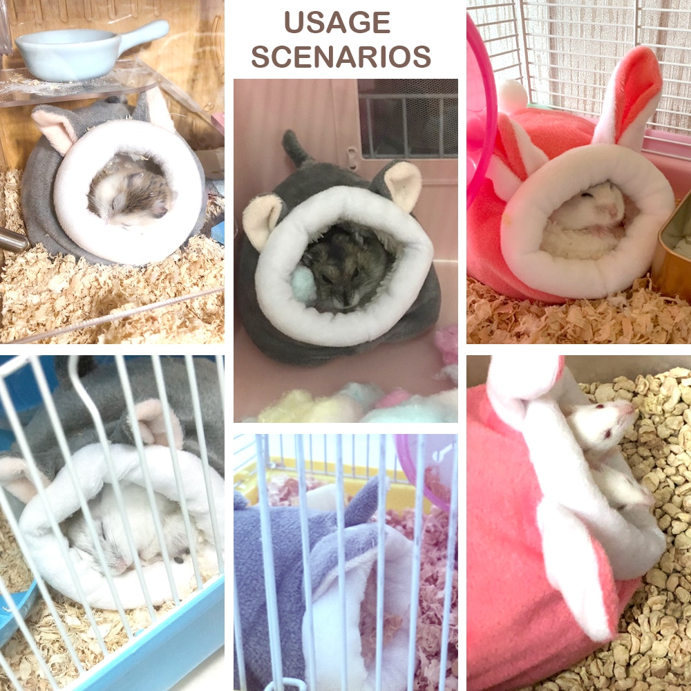 Cavia Accessoires Hamster Katoen Huis Klein Dier Nest Winter Warm Voor Knaagdieren/Cavia/Rat/Egel