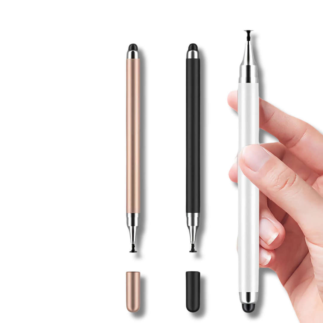 YOUTRADE Dual-Tip Stylus Pen | 2-in-1 Disc & Silicone Head for Phone/Tablet | Palm Rejection & Precision Control