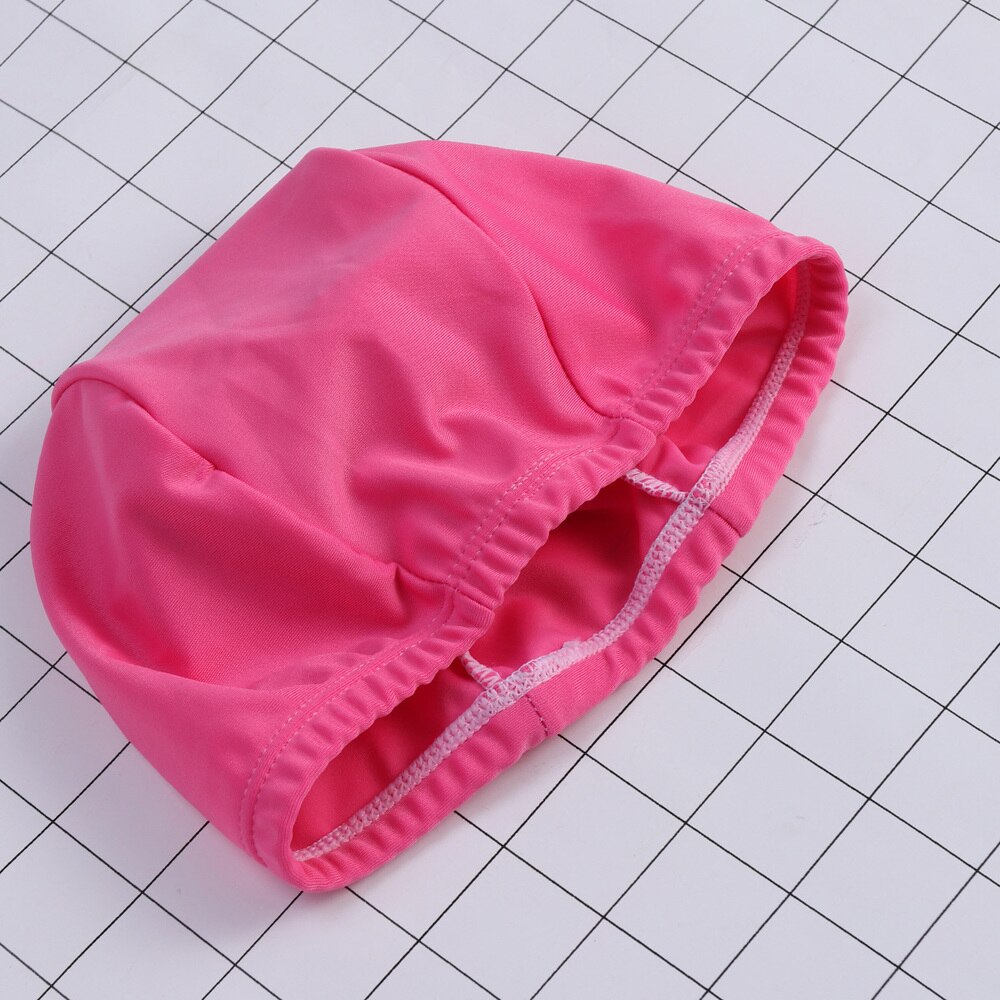 Bonnet de bain pour adultes, en tissu Polyester, pour hommes et Sports aquatiques (bleu clair): Watermelon Red