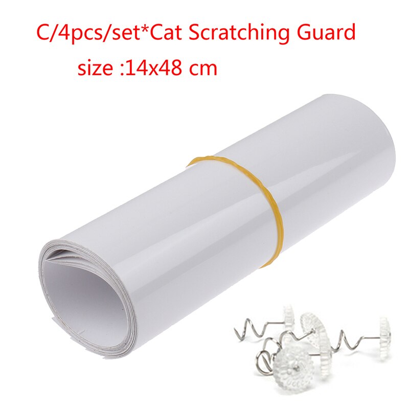 4pcs Couch Cat Scratch Guards Mat Scraper Tree Scratching Claw Post Protector Sofa Pet Furniture: Green