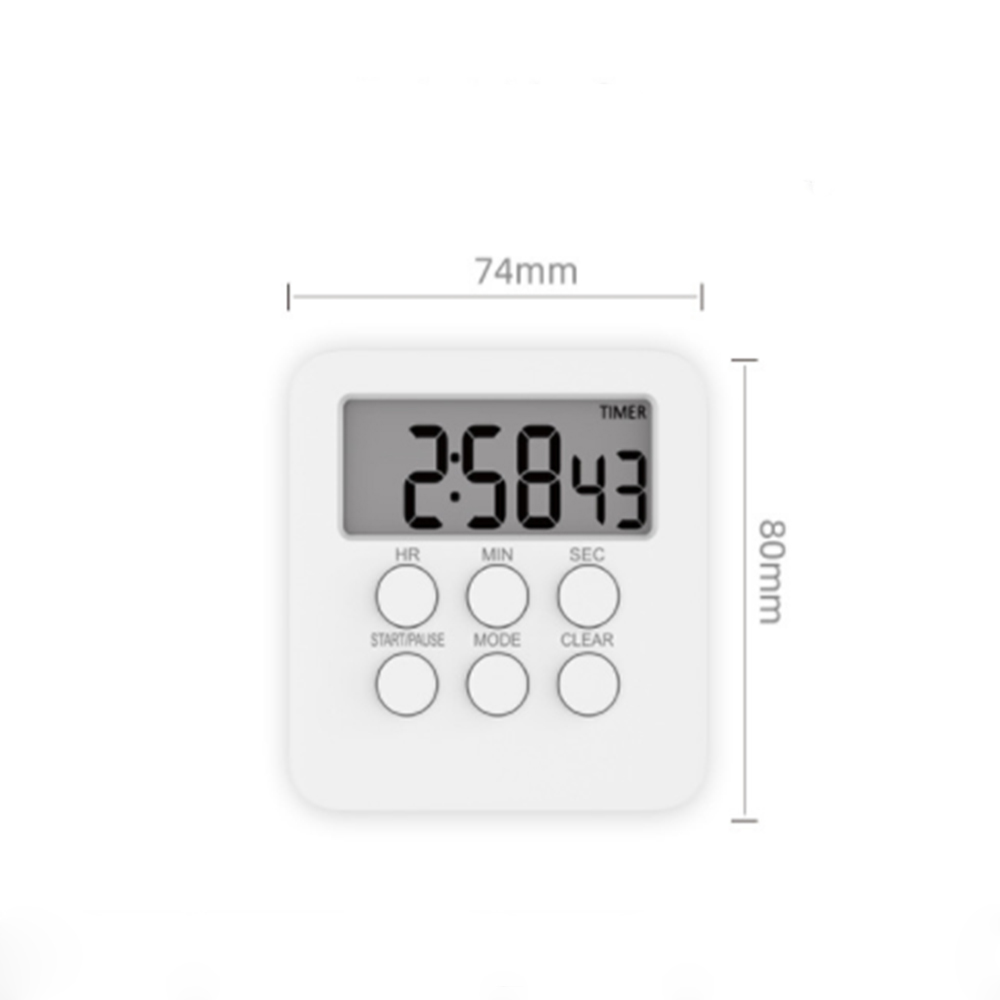 Magnetic Kitchen Timer Digital Timer Cooking Timer Clock &amp; Alarm Display Silent Beeping Multi-function Timer