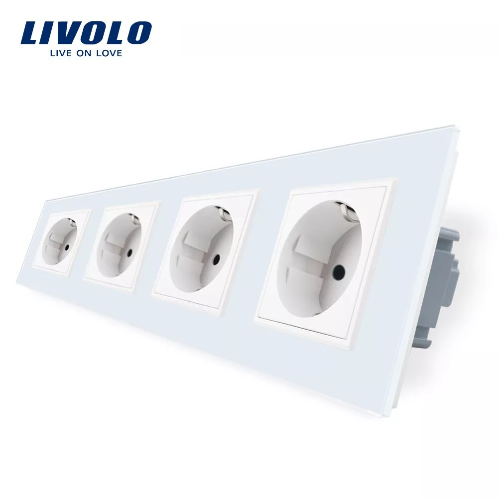 Livolo Eu Standaard Stopcontact Crystal Gehard Gl Grandado