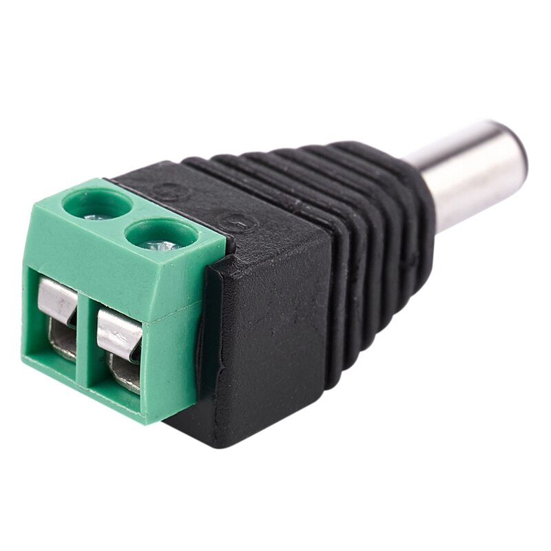 2.1 x 5.5mm DC Power Male Plug Jack Adapter Connector for CCTV Camera