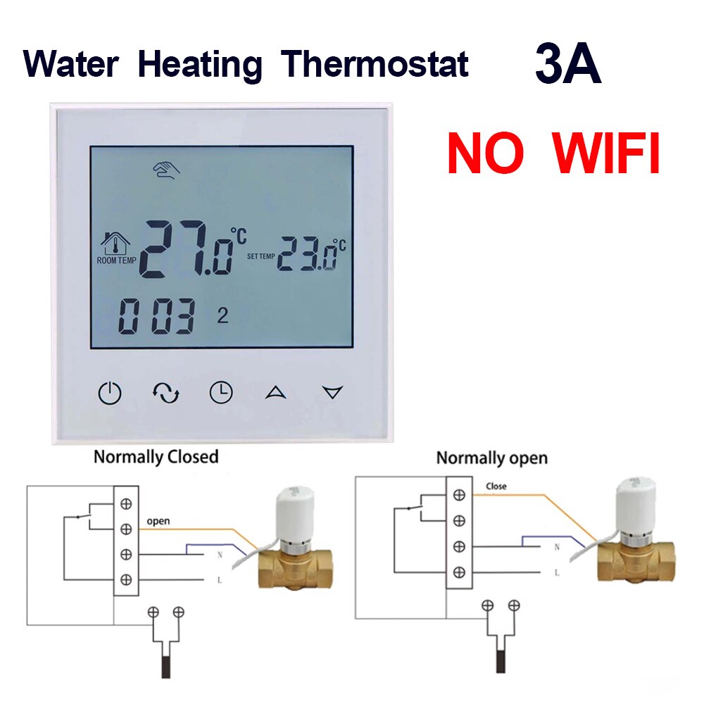 Vancoo Wifi Voice Temperatuurregelaar Thermostaat Alexa Digitale Display Programma Mobiele Telefoon App Draadloze Thermoregulator: TDS21-WP-WW