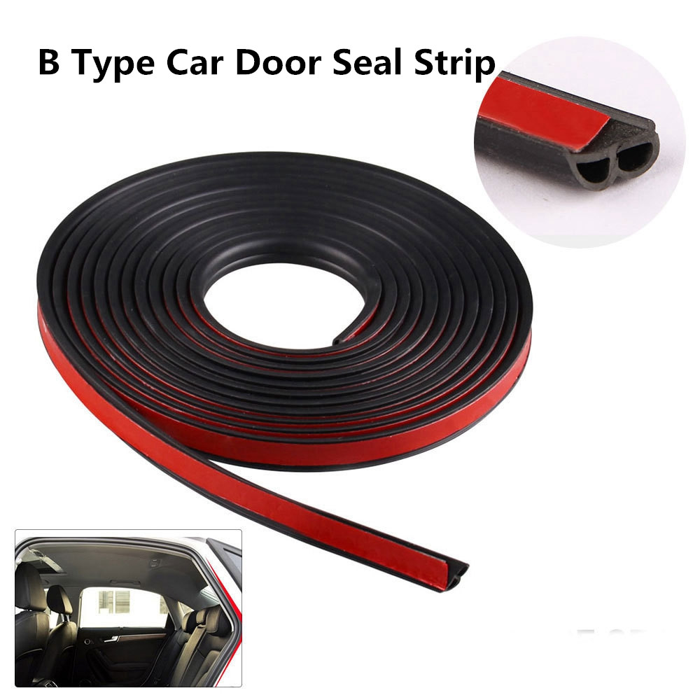 4 Meter B Vorm Auto Deur Afdichting Strip Geluidsisolatie Voor De Auto B Type 3M Deur Afdichting Strips auto Rubber Afdichtingen