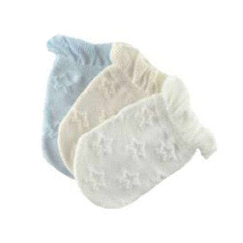 1 paar Baby Handschuhe Fäustlinge Weiche Baumwolle Gestrickte Wärmer Socken Sox Dusche