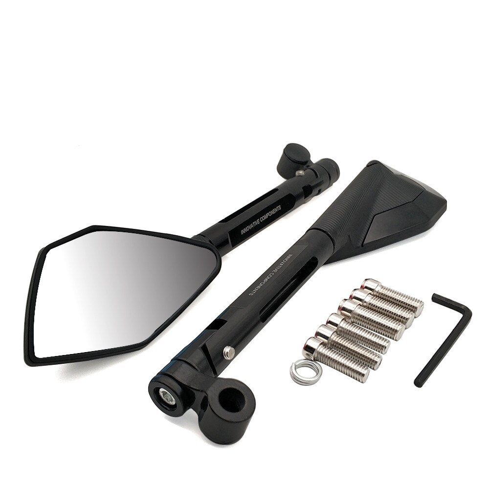 Voor Yamaha WR250R WR250X WR450 Wr 450 F TTR125 1 Paar Moto Rcycle Achteruitkijkspiegel Moto Cnc Side Spiegels Moto rbike Accessoires: Black