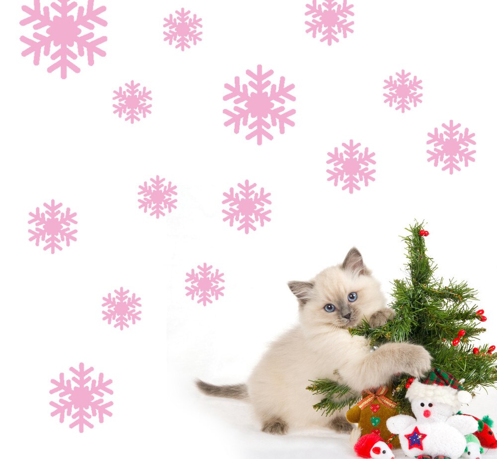 25# Wall Sticker Frozen Snow Flakes Vinyl Art Wall Quote Decal Sticker Removable Waterproof Wall Stickers Living Room Decor