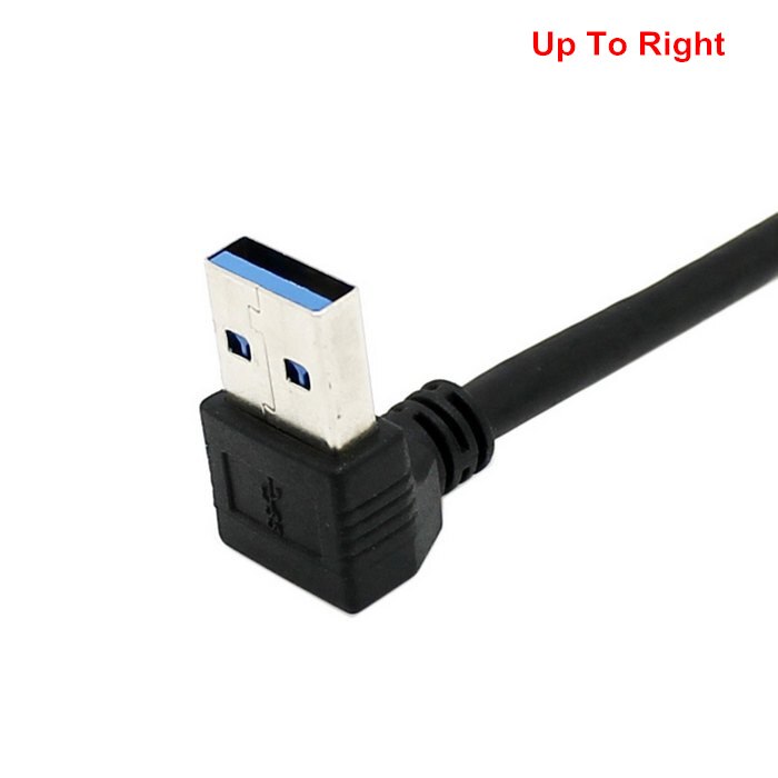 Up & Down Angled 90 Degree USB 3.0 to Micro 10Pin Right & Left Angled Cable 20cm for & Hard Disk SSD