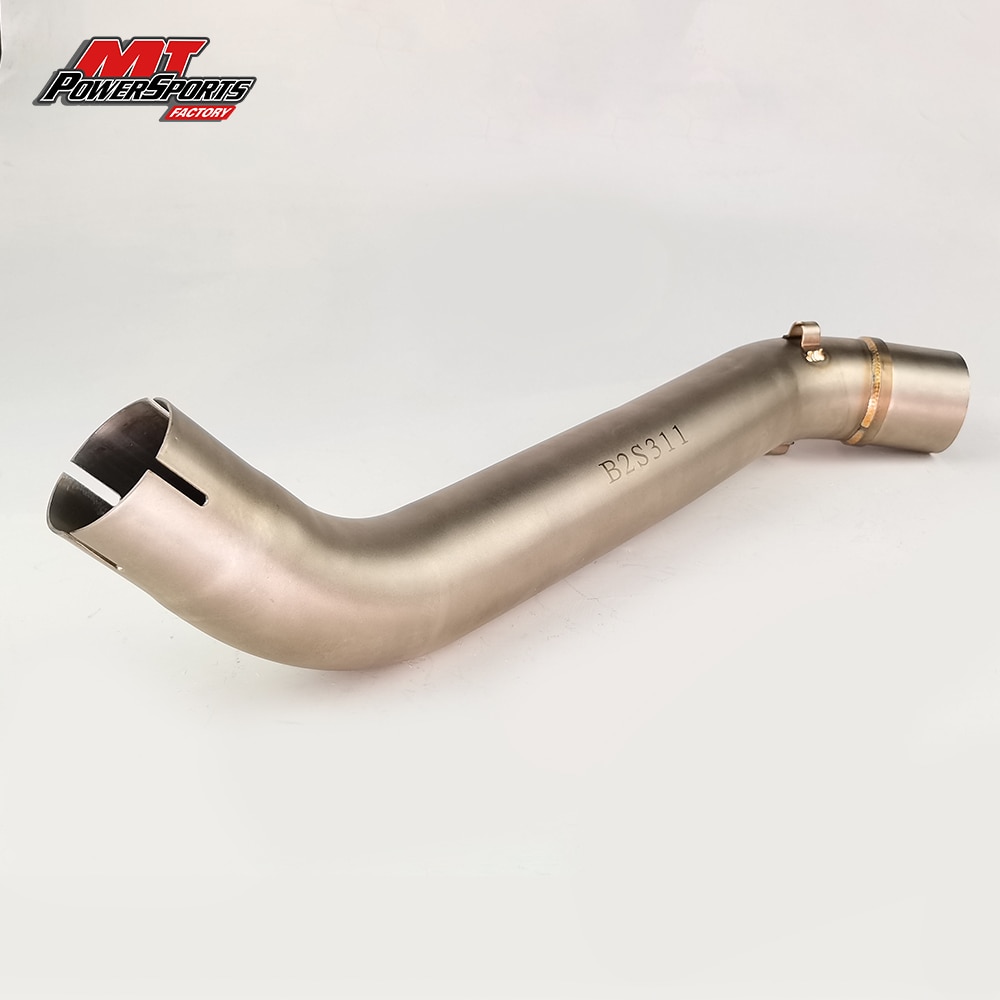 Motorcycle Exhaust Middle Pipe Link Pipe Slip On Section Muffler For HONDA VFR1200 Motobike