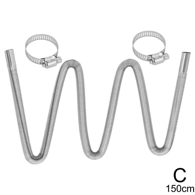 Exhaust Pipe Diameter 25 Heater Exhaust Pipe Heater Heater Fittings Threaded Exhaust Pipe Steel Pipe Heater: 150cm