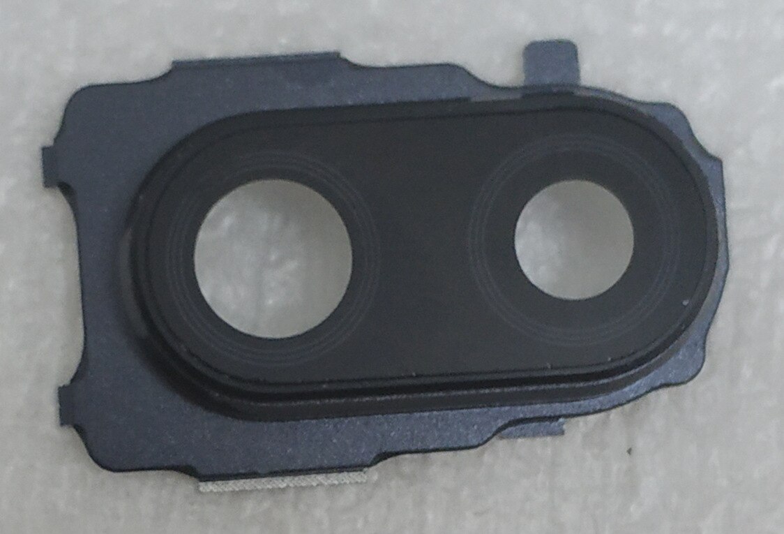 Voor Xiaomi Redmi Note 7 Pro Terug Camera Glazen Lens Achteruitrijcamera Glas Back Cover Met Metalen Frame Lijm Vervangen reparatie Onderdelen: Camera Frame Black
