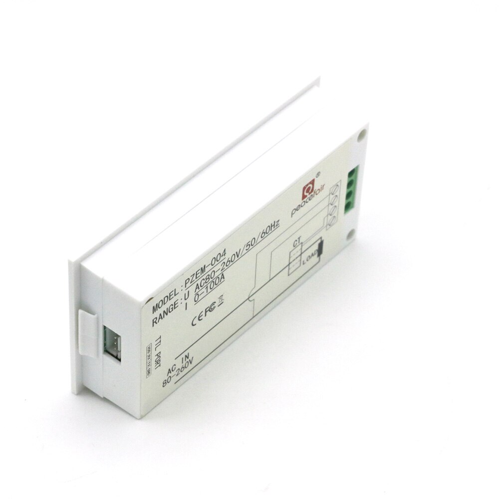 AC 80-260V Digital 100A watt power meter volt amp Ammeter Voltmeter with split-core CT 110V 220V