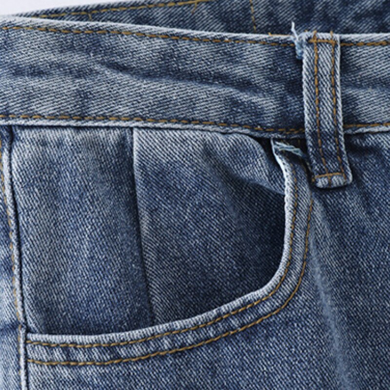 Män jeans chic retro solida vida byxor plus storlek 3xl ankellånga herr lös koreansk stil student fritid ulzzang harajuku