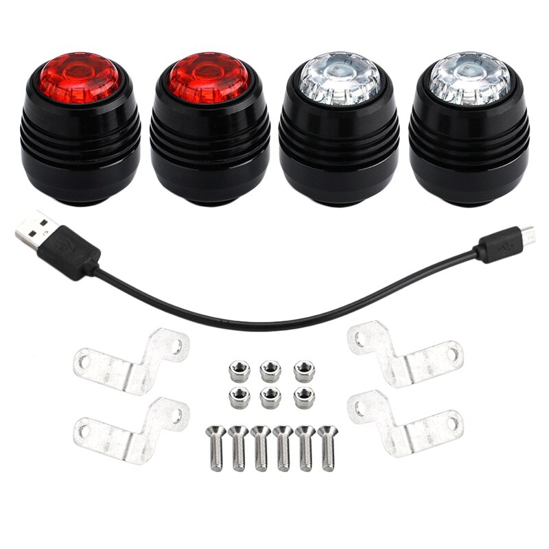 thumbnail image 2 of Stupidbright Micro LED Bike Light Set - 2 Pack Front & Rear Lights For Bikes & Skateboards 2 of 12