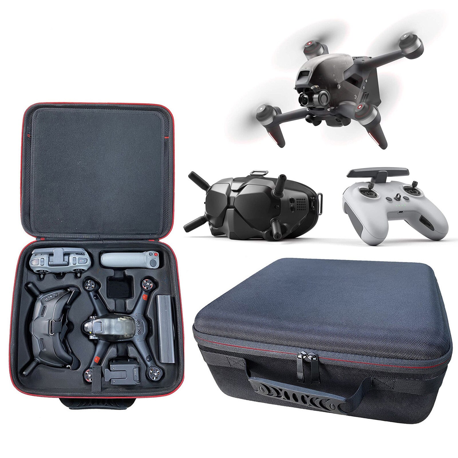 Draagtas Waterdichte Beschermende Opbergtas Voor Dji Fpv Combo Drone Afstandsbediening Handvat Draagbare Case Met Schouderband