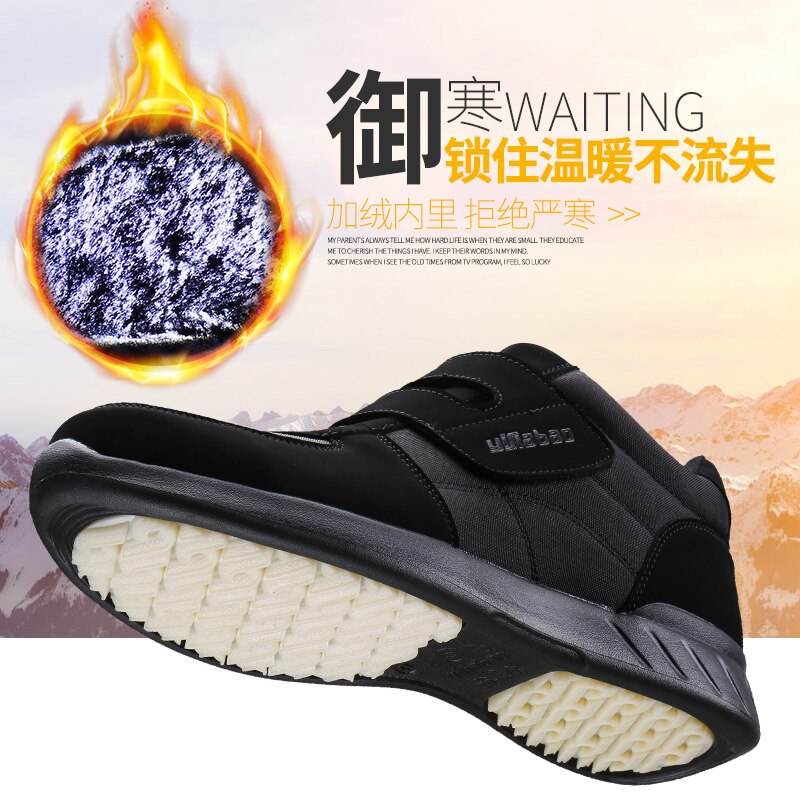 Varme sko mænd sneakers vandtætte mænd vinterstøvler sne casual mænd sko mænd loafers ankelstøvler stor størrelse 45