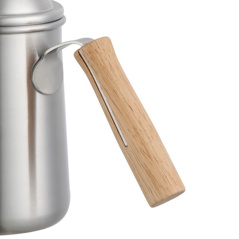 650ml Wooden Handle Hand-washing Pot 304 Stainless Steel Hand-washing Pot