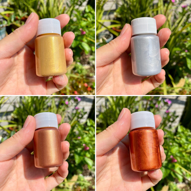 20Ml Gold Metallic Acryl Verf Waterdichte Niet Vervaagd Voor Beeldhouwwerken Coloring Diy Handgeschilderde Kleding Vloeibare Graffiti Pigmenten