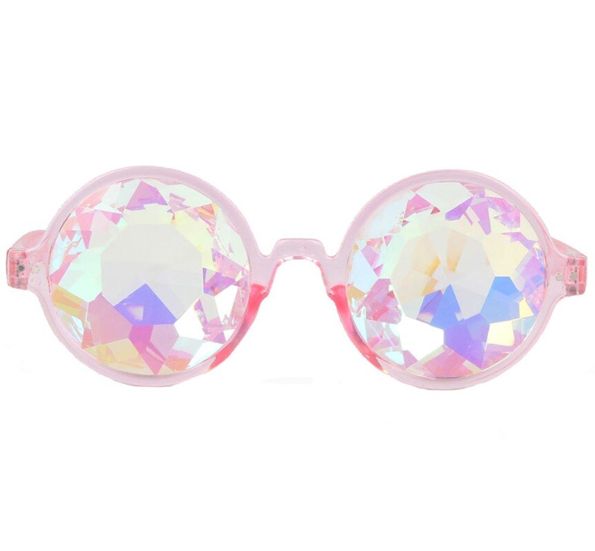 Ronde Caleidoscoop Bril Vrouwen Halloween Rave Festival Zonnebril Holografische Glazen Kleurrijke Celebrity Party Brillen
