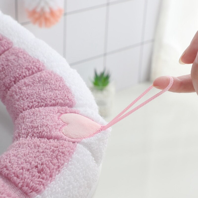 2x Toiletmat taupé - Licht bruin - Antislip - Wc/Toilet - Badkamer