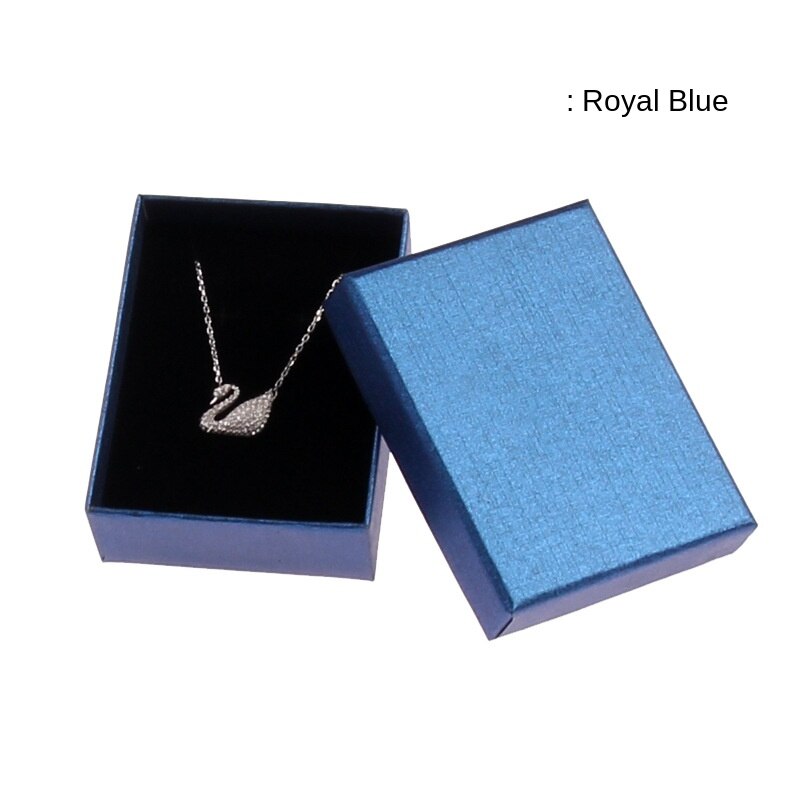 Vierkante Sieraden Doos 7X9X3cm Ketting Ring Box Voor Sieraden Multi Kleuren Sieraden Verpakking Geschenkdozen Oorbel Display Zwart Roze