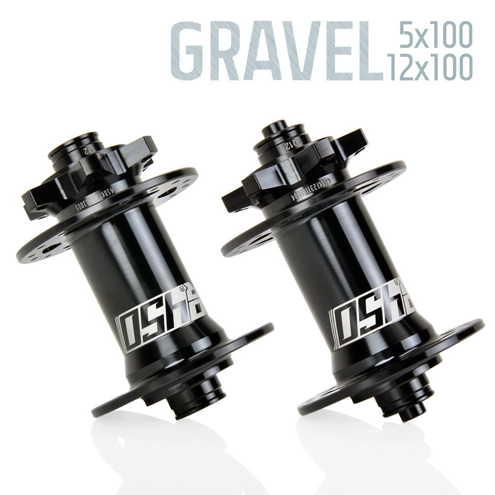 Koozer 450 Front Road Gravel CX 5x100mm QR 9x100mm TA 12x100 THRU 28H 32H Holes 6 Bolts Road Disc Brake Bike Parts Bicycle Hubs