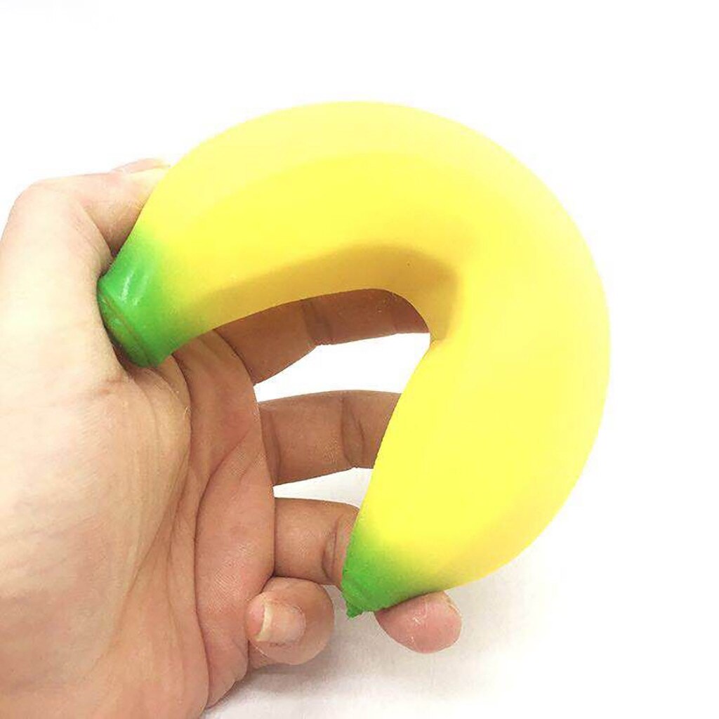Fidget Toys Jumbo Banana Stress Reliever Scented Super Slow Rising Squishy Squeeze Toy Big Size Kids Toys Zabawki Antysresowe