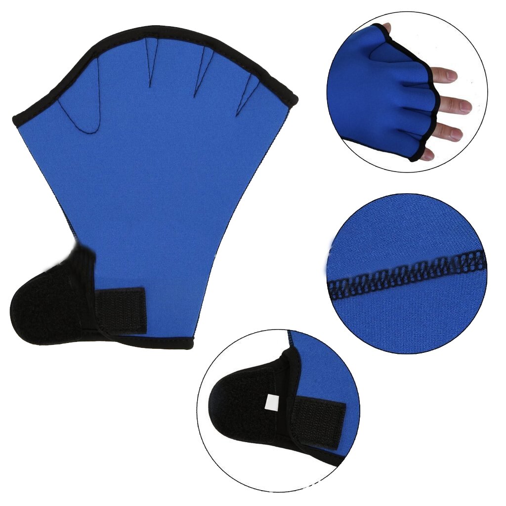 1 paar Schwimmen Handschuhe Aquatische Fitness Wasser Widerstand Aqua Fit Paddle Training Finger Handschuhe