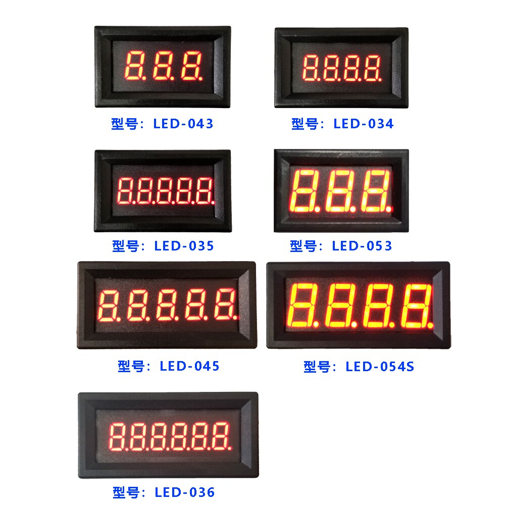 RS485 Serial Port Meter LED Digital Tube Display 485 TTL Display Module PLC Communication MODBUS RTU ASCII DC 5V - 36V 12V 24V